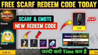 Free Scarf Emote Redeem Code Free Fire New Redeem Code Today Bomb Squad 5Vs5 Song Redeem Code