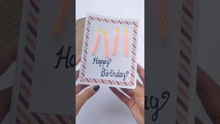 Simple and Easy Birthday Card || #birthday #handmade #cards #shorts