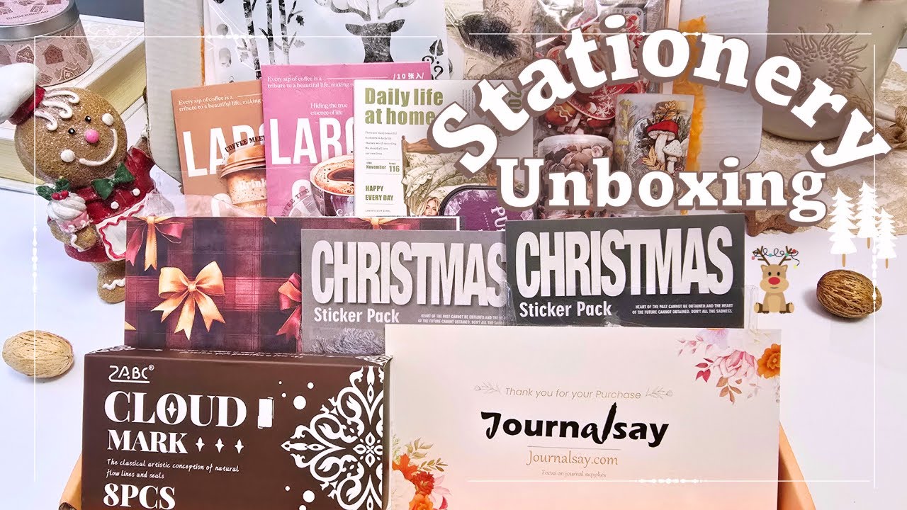 Stationary Haul 2025 🎁 Journalsay Unboxing: Christmas Edition! 🎁Under $100 USD!