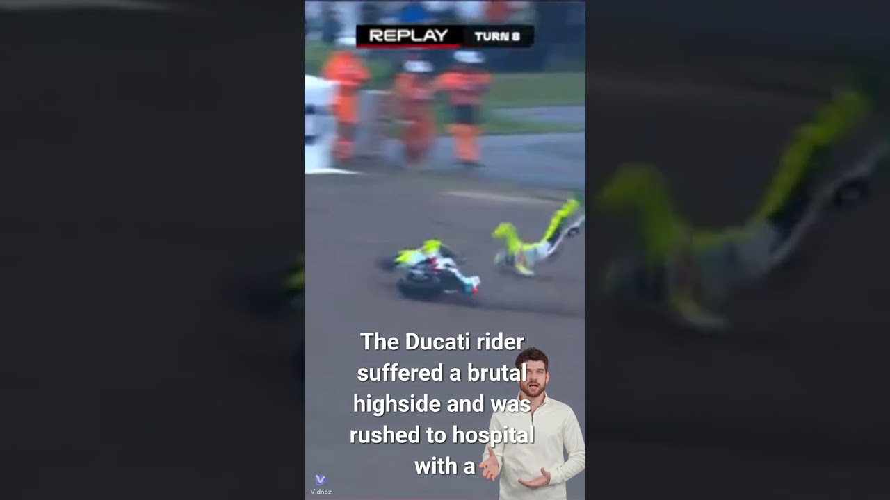 Morbidelli crashes hard! 😳🏁