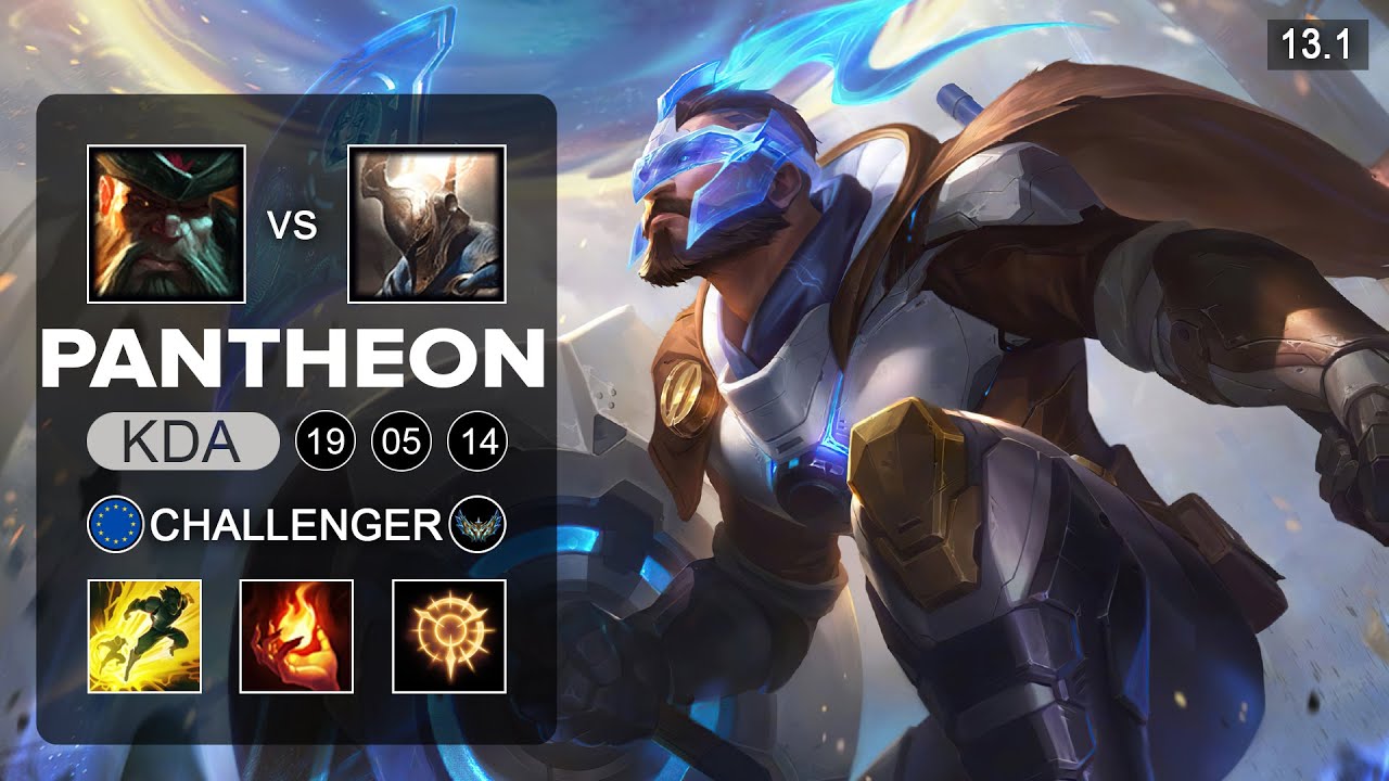 Pantheon vs GangPlank Top - EUW Challenger - Patch 13.1 Season 13