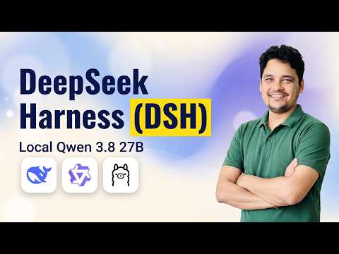 DeepSeek Harness (DSH) Setup with Qwen 3.8 27B Locally on Ollama - Full Tutorial