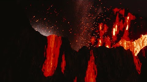 Blender volcano animation
