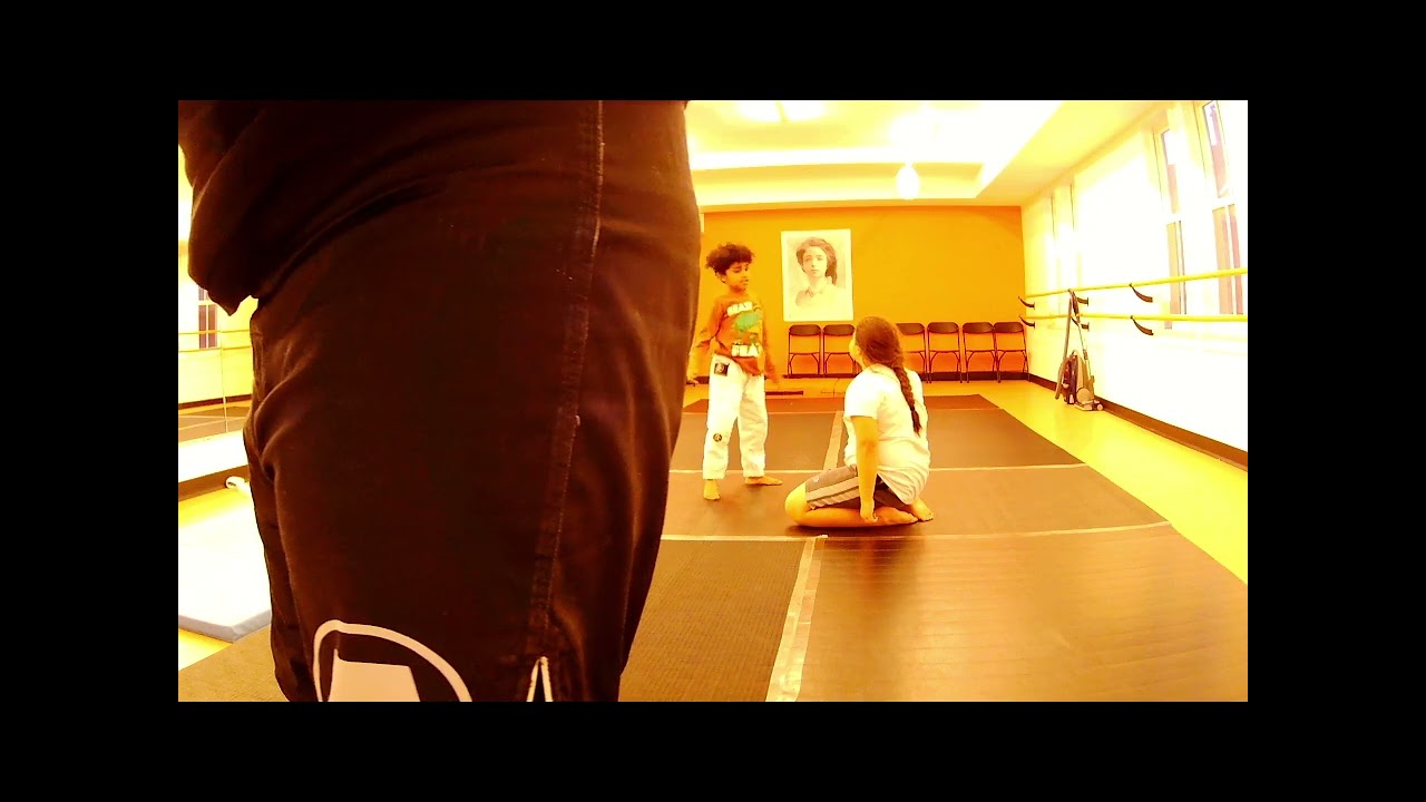 Hair Grab Self-Defense + Duck & Hug Takedown + Mount Escape (Youth + Adult BJJ Class)