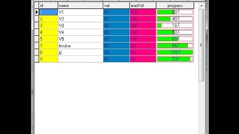 Delphi Draw Progress Bar in TDBGrid