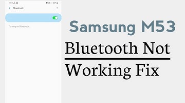 Samsung M53 Bluetooth Not Working Problem Solve