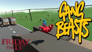 Gang Beasts - Happy Friday the 13th [Father and Son Gameplay]