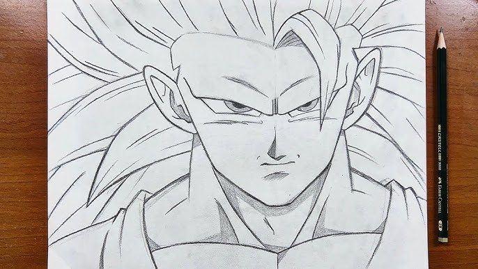 How To Draw Goku Super Saiyan 3 / Drawing Creation / 