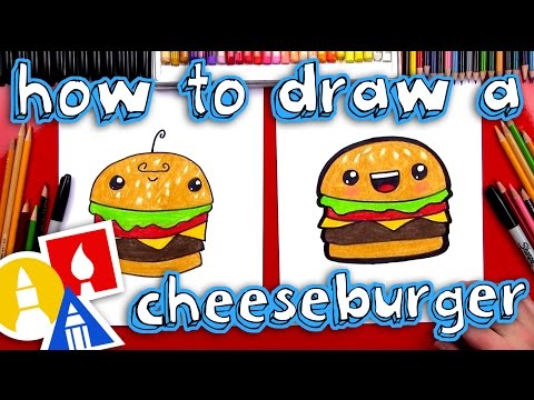 How To Draw A Funny Cheeseburger