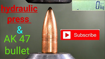 AK 47 bullet vs hydraulic press/hydraulic press vs AK 47 bullet