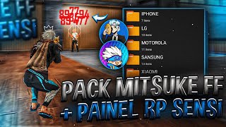 Nova Atualização!! 📁 PACK DO MITSUKE FF - PAINEL RP SENSI - ANDROID &amp; IPHONE NIVEL XITADO!🔩