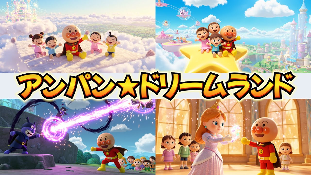 アンパン☆ドリームランド🌙✨Anpan☆Dreamland Adventure #アンパンマン #アンパンマンの歌 #歌 #キッズソング #youtubekids #kidsmusic