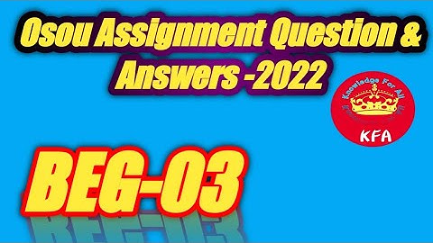 BEG-03 ALL ASSIGNMENT ÉXAM ANSWER IN ONE VIDEO
