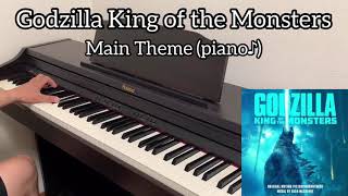 Godzilla King of the Monsters - Main Title piano cover by ear OST ゴジラ キング・オブ・モンスターズ ピアノ