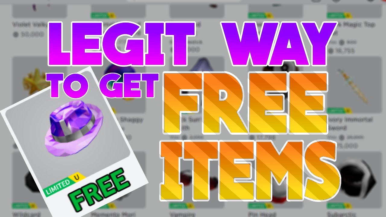 How to get Free Items on Roblox ( it really Works!🌟 ) working 2020