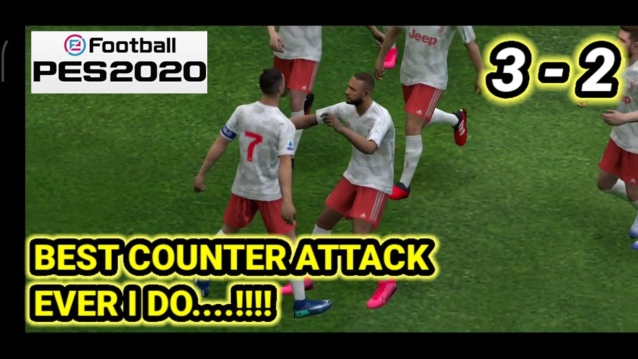 PES MOBILE GAMEPLAY COUNTER ATTACK JUVENTUS VS REAL MADRID | PES MOBILE 2020 #8