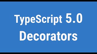 Famous TypeScript 5.0 - Decorators  | JSer - learning TypeScript Net Worth