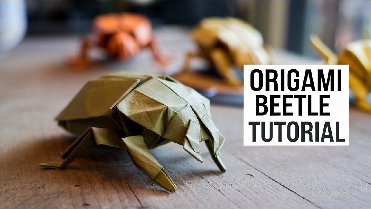 Expert Origami Artist Shares BEST Beetle Design! - YouTube