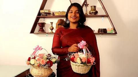 South Indian art of making  flower basket using wild reeds plant/Reeds Series