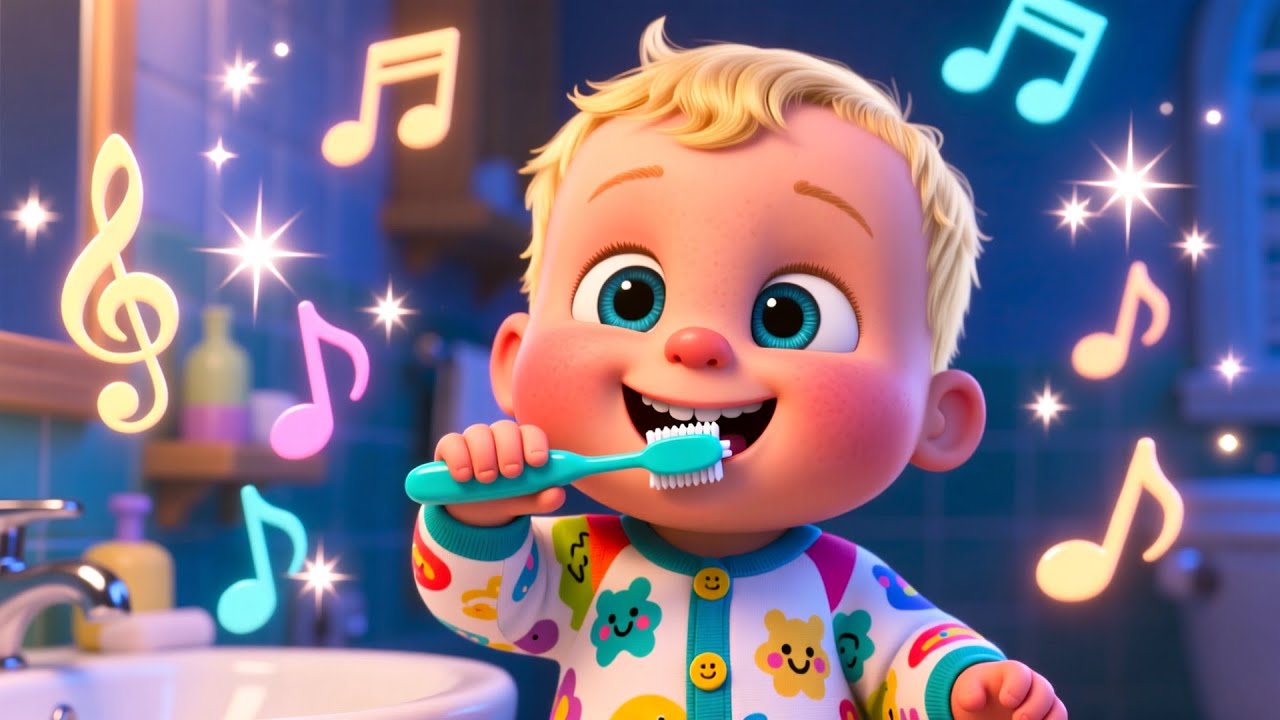 BrushTime Sparkle Song 🦷✨ Fun Toothbrushing Song for Kids | Sparkle and Shine with Baby