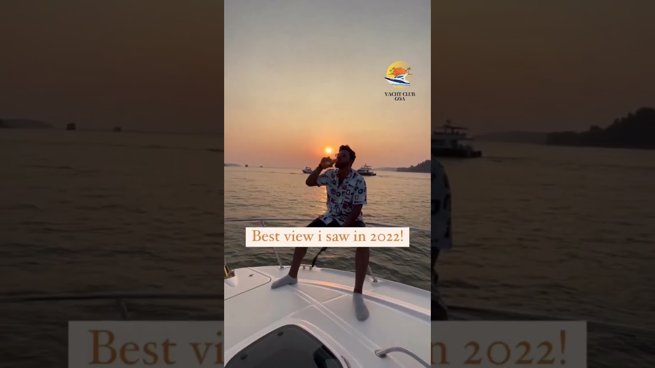 Experience Goa’s Sunset like never before only with Yacht Club Goa | Private Yacht Rental & Hire