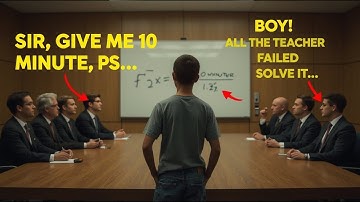 10 Math Professor Couldn’t Solve a COMPLEX EQUATION, But a Janitor