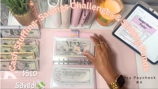 Cash Stuffing | $510 | May No.4 | Saving Challenges +SinkingFunds