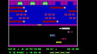Croaker (Acorn BBC Micro). Score: 1 510 #retrogaming #games #gaming #frogger #bbcmicro #acorn #retro