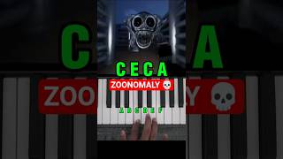 How to Play ZOONOMALY Game Trailer Theme | Easy Piano Tutorial prt 3  #shorts #viral  #zoonomaly