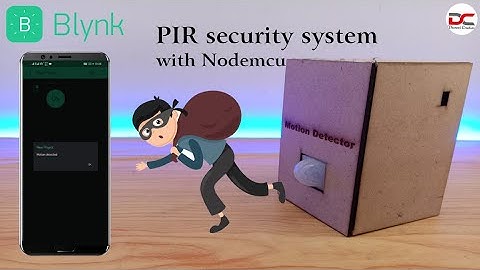 Motion detection security system using pir sensor | Notification alert | blynk iot |Dharani creation