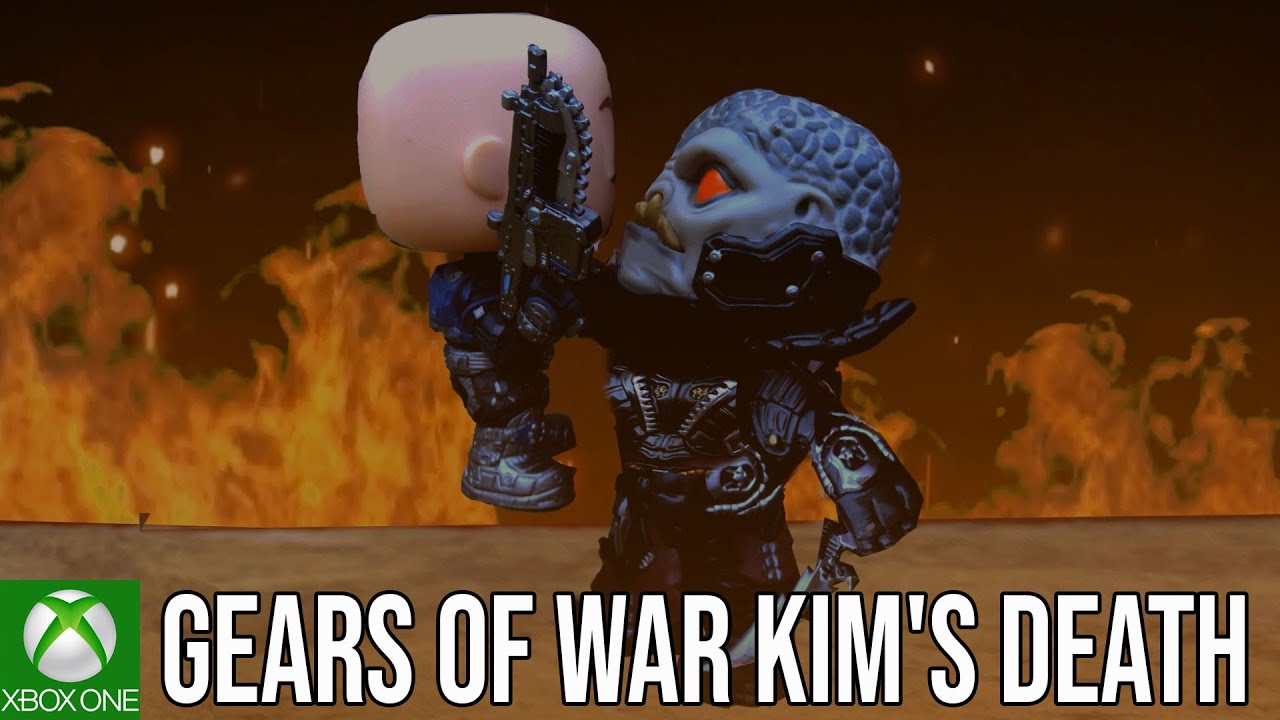 General RAAM kills Kim cut scene - Gears POP - Gears of War 
