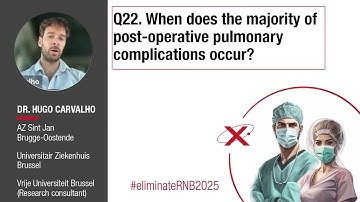 Q22. When does the majority of post operative pulmonary complications occur?