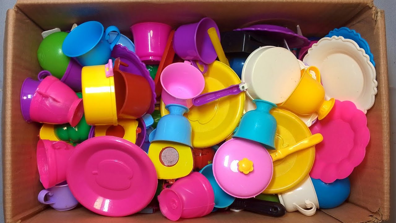 Beauty and Kitchen 🍳 play Set Miniature cooking Toys ASMR Kitchen video 