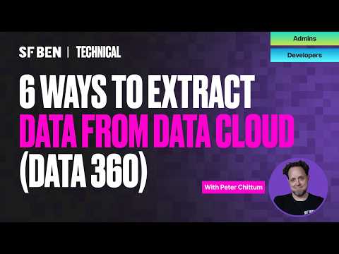 6 Ways to EXTRACT DATA from Salesforce Data 360 (Data Cloud)