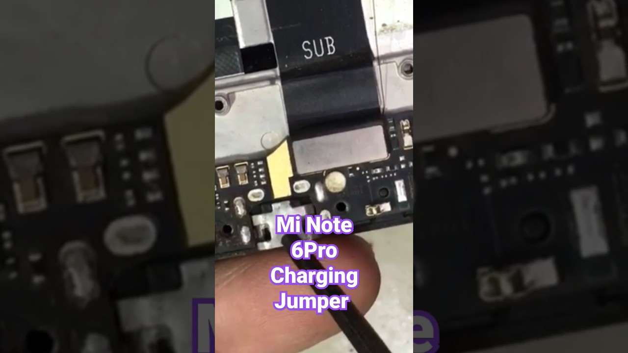 Redmi Note 6 Pro Charging Jumper Solution
