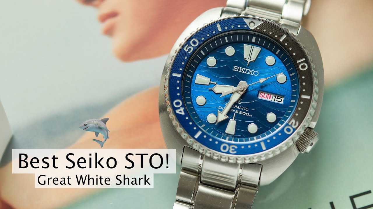 Best Seiko Turtle: SRPD21 Great White Shark Review #seiko #seikoturtle  #savetheoceans - YouTube