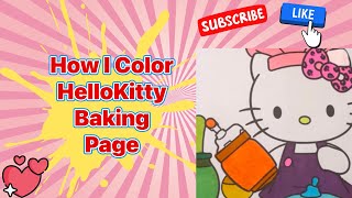 Coloring Hello Kitty: A Baking Page