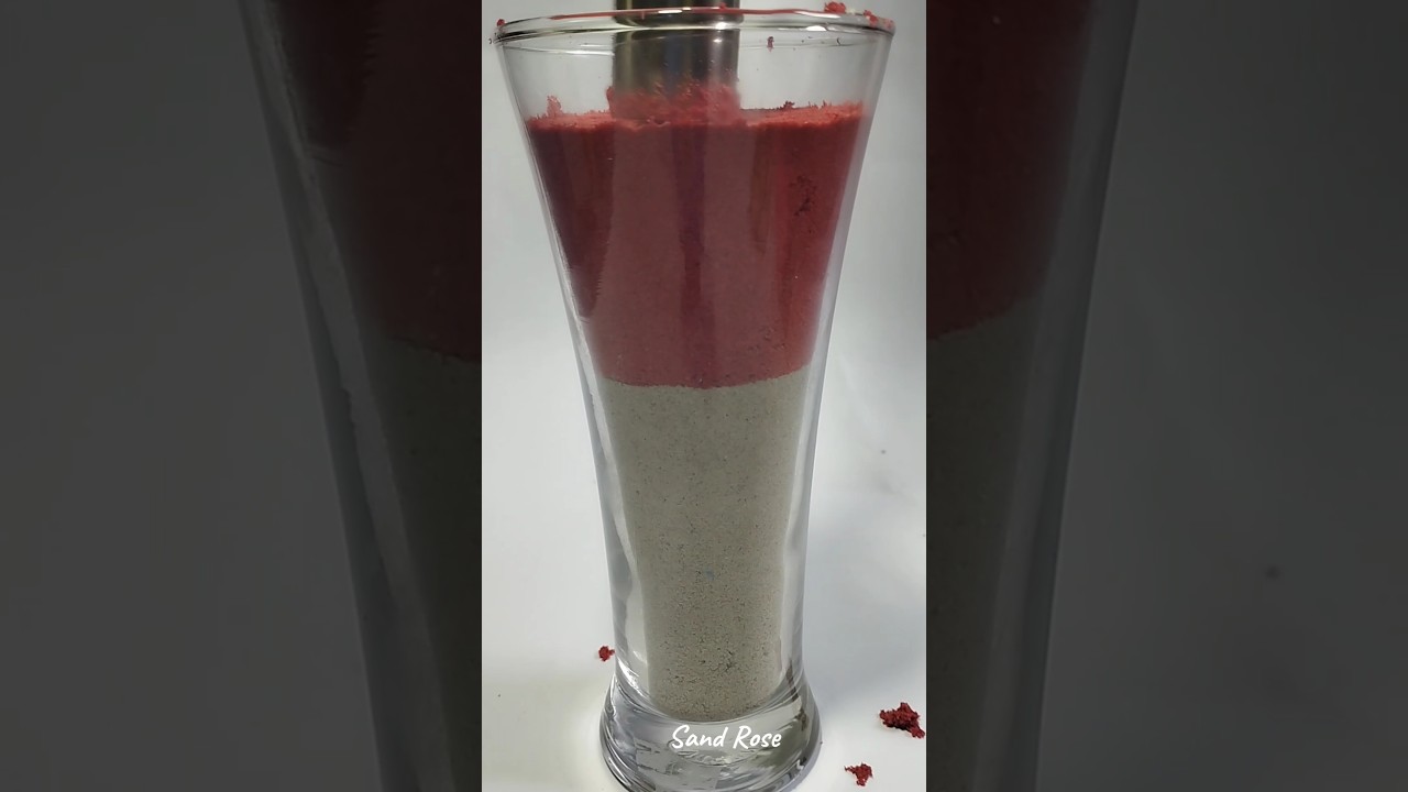 dropping and crushing  rainbow sand ASMR, ❤️very satisfying 