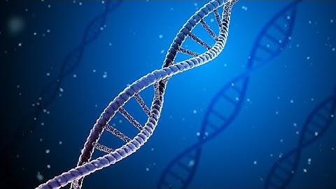 Abstract DNA 3D animation on blue background  | stock footage | stock video | Cinefootage