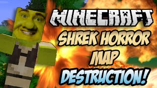 SHREK HORROR MAP VS RIVAL REBELS MOD & TOO MUCH TNT MOD! | Minecraft Map Destruction
