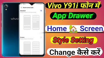Vivo Y91Ii App Drawer Home Style Setting || How To App Drawer Home Style Vivo Y91i
