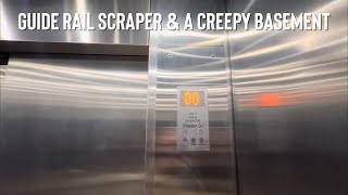 HORRIBLE 2019 KONE EcoDisc Traction Service Elevator at American Dream Mall East Rutherford, NJ