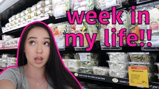 first week vlog! grocery shopping + volleyball + more!