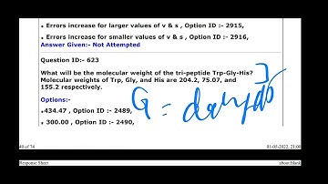 DBT JRF QUESTION PAPER DISCUSSION PART 4