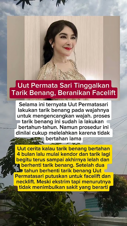 Uut Permatasari berhenti Tarik Benang #gosipartis #viralshort #artis #uutpermatasari #tarikbenang