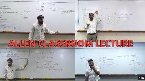 Allen lecture || Allen classroom lecture 2026 || Allen achiever batch lecture || Allen lecture 2026