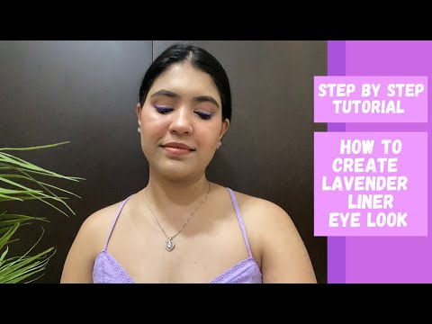 How To Create Lavender Liner Eye Look Glamnglaze 