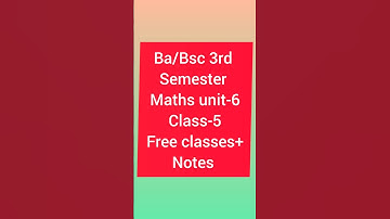 Ba Bsc 3rd sem maths unit 6 Laplace transform #bsc #ba  #yourbscguide #shorts #trending #viralvideo