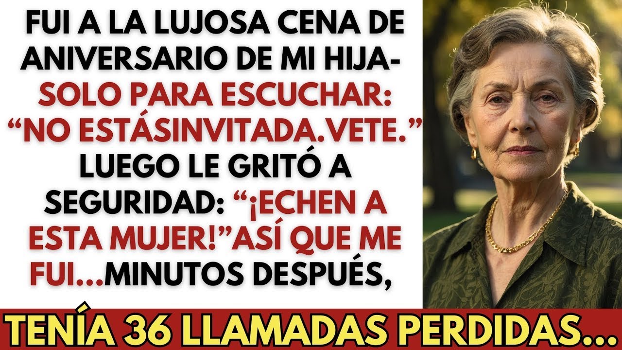 Fui a la Lujosa Cena de Aniversario de Mi Hija — Solo para Escuchar: “Lo Siento, No Estás Invitada…”