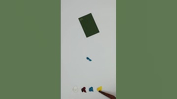 Olive or Uh Oh? Paint chip challenge using CMY primary colors #mixpaint #asmr #painting #colormixing